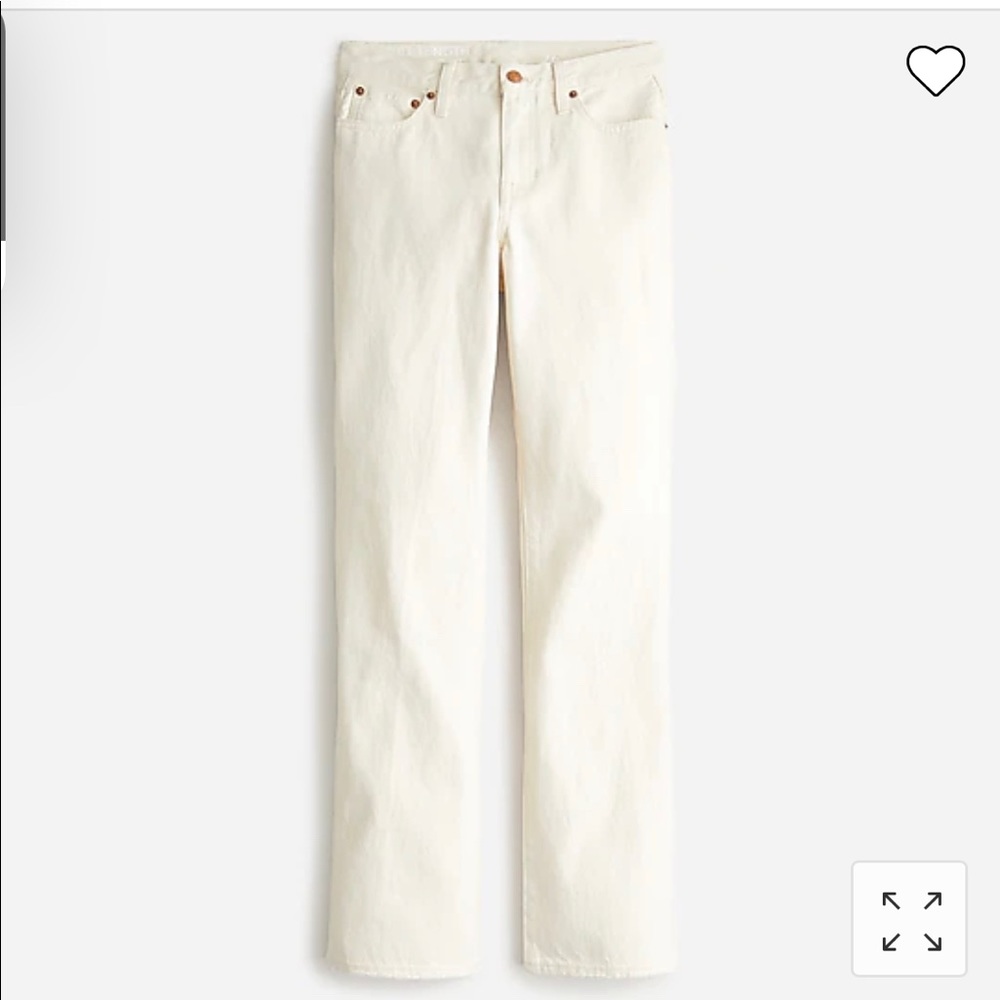 J.Crew ecru denim jeans.